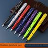 Zhengzi Student Fountain Pen - Iridium Gold 0.5mm Nib, 0.38mm Replaceable Ink Capsule, Steel Construction