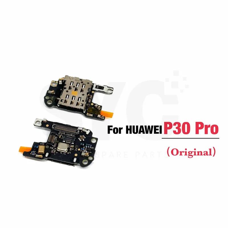 Board Sim Connector For Huawei P30 Pro Sim Card Reader Slot Socket Holder Flex Cable Replacement Parts