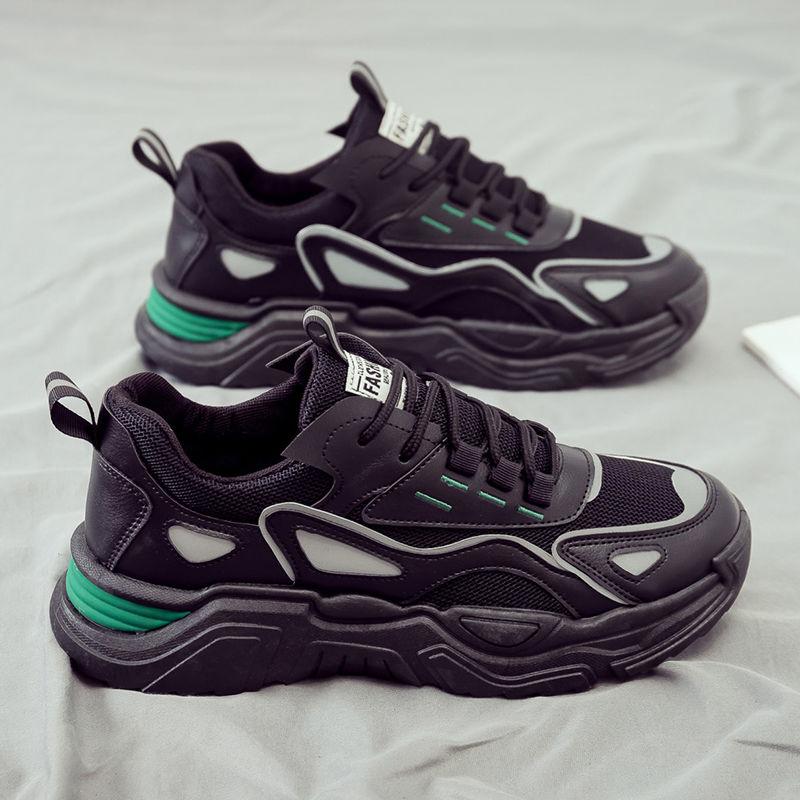 Thick Platform Mesh Upper Breathable Running Sports Shoes for Men High Quality Outdoor Low Price Designer Gym Man Casual Sneaker