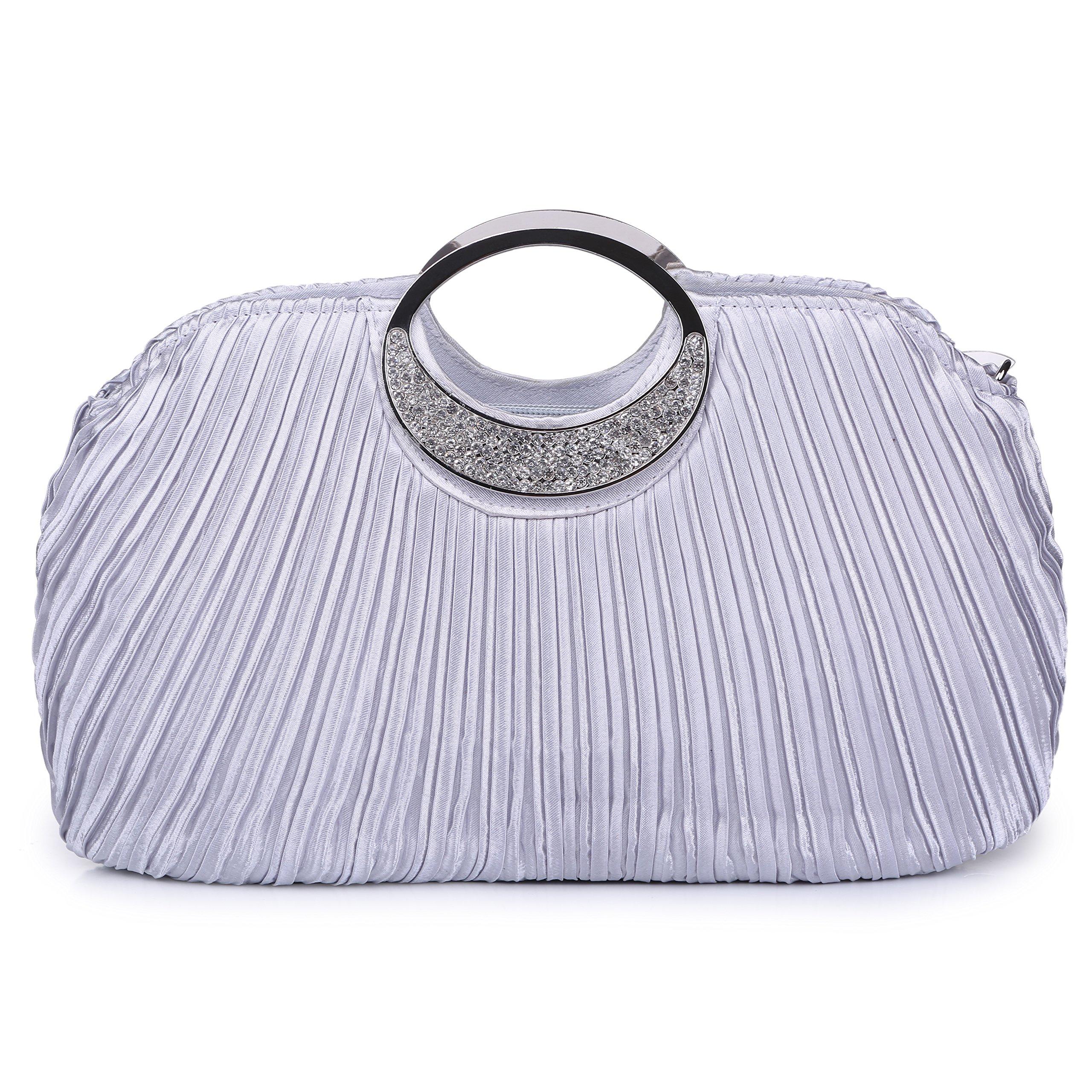 

Party clutch bag for pleated [REOTTI] bag, women, satin,