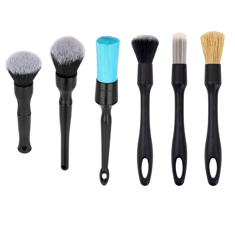 

6 шт. pp ручка чистящая щетка для автоматической чистки щетка для автоматической чистки инструмент для приборной панели, сиденья