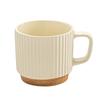 Creative Retro Style Mug Relief Vertical Pattern Ceramic Water Cup Stacking Cup Coffee Cup Household Cup High Value Cup