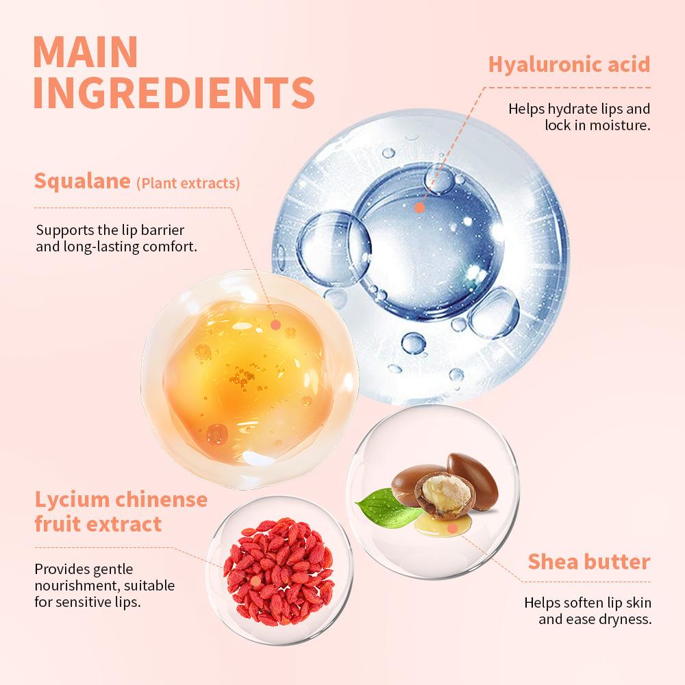 Sweet Fruity Hydrating Lip Balm Long-Lasting Moisture Nourishing Squeeze Tube for Dry Lips Care