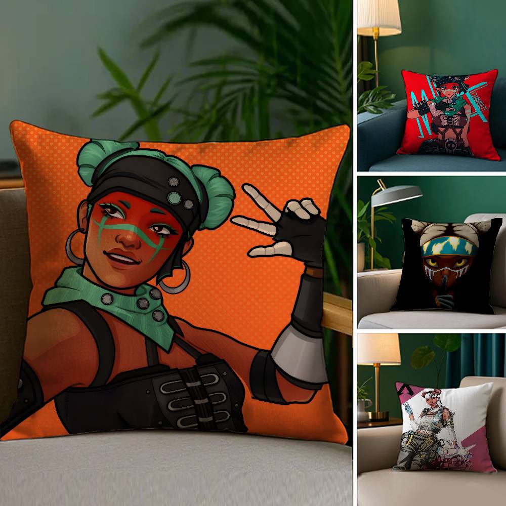 Apex Legends L-Lifeline Pillow Case Plush Fabric Soft Double Sided Print Home Sofa High Quality Cushion Cover Throw