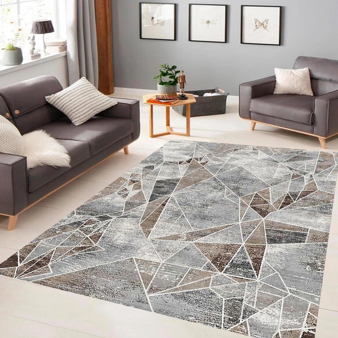 

Rovigo Home Washable Printed Carpet RV038-FNL302 50x80 коричневый