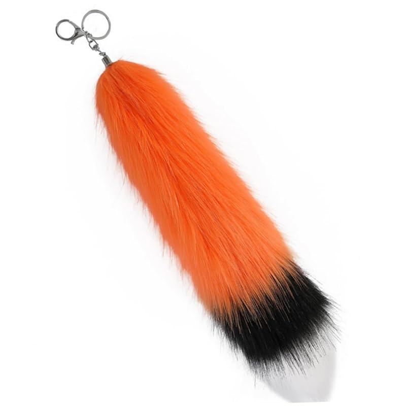 

[COZENTA] strap fur tail Fluffy Fluffy key ring fox cosplay disguise accessories 3 colors (orange)