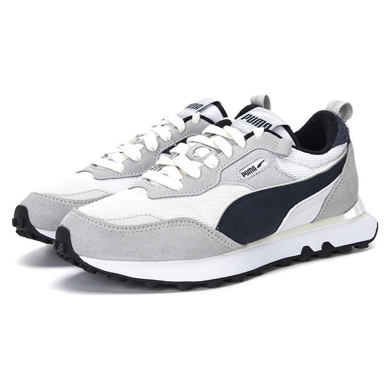 Puma Rider FV Retro Rewind - Grey Unisex Sneakers White Parisian-Night Black 390168-02
