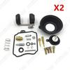 2 Set Carburetor Repair Kit Float Diaphragm For Yamaha XVS650 V Star 650 1998-16