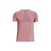 Under Armour Solid Color Round Neck Mesh Back Short Sleeve T-Shirt Women Tops Pink 1379043-697