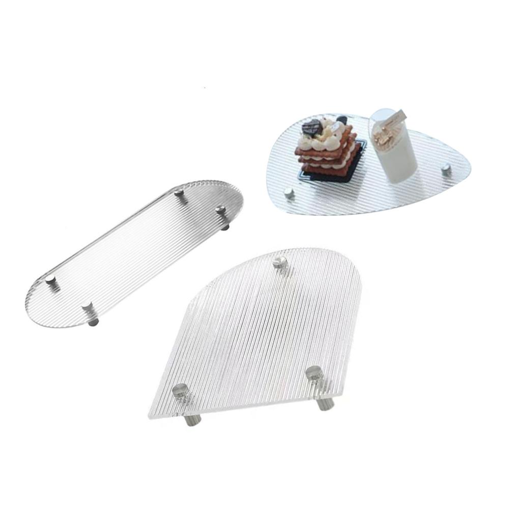 Clear Vanity Tray Transparent Acrylic Simple Modern Style Widely Used Coffee Table Tray for Family O