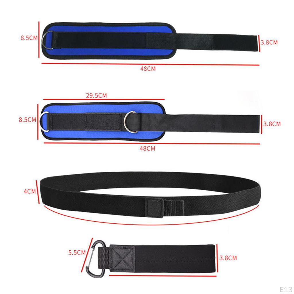 Alça de Tornozelo Ajustável para Acessórios de Máquina de Cabos, Cuff de Fitness para Exercícios de Pernas, Quadril