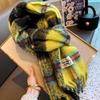 Qianqian Wanxing Knit Style Imitation Cashmere Scarf – Warm, Versatile, Korean-Style for Autumn and Winter, Available in Multiple Colors.