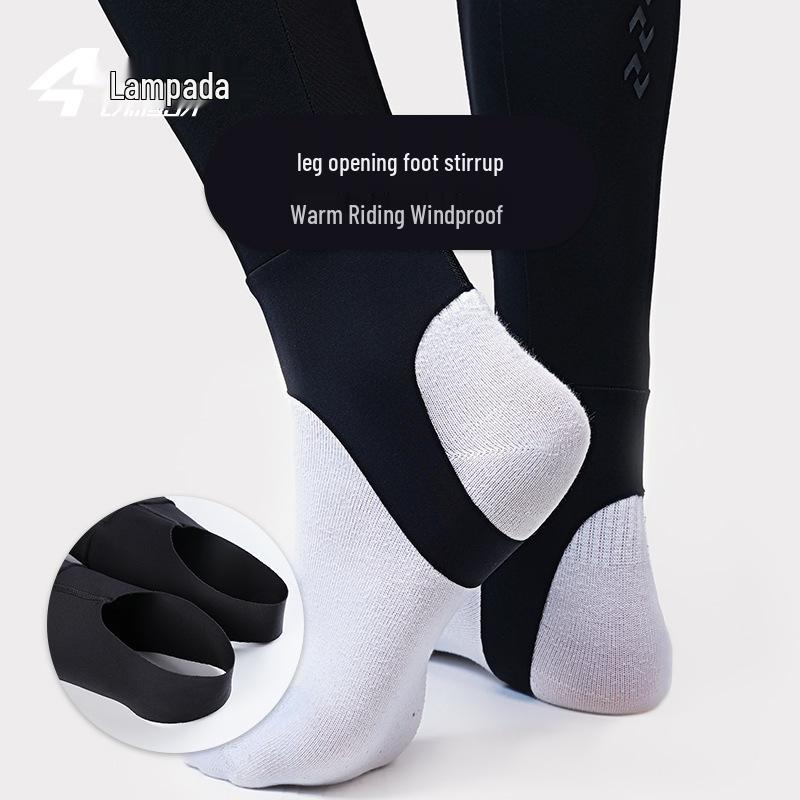 LAMEDA Bolt Double Arrow Windproof Cycling Bib Pants - Warm Fleece, Autumn/Winter Style