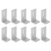 10PCS L Foot Solar Mount Aluminum Alloy Photovoltaic Panel Mounting Bracket for Roof PV System