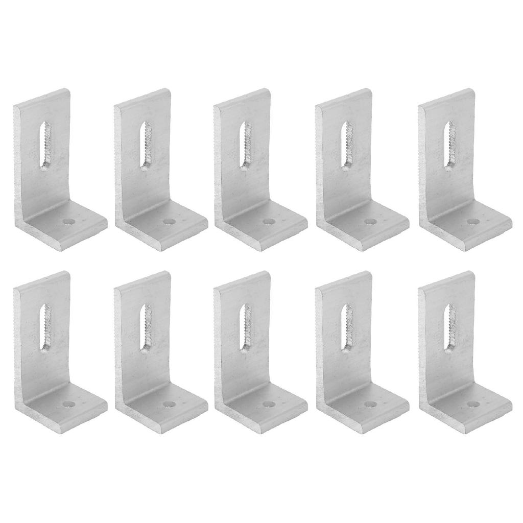 10PCS L Foot Solar Mount Aluminum Alloy Photovoltaic Panel Mounting Bracket for Roof PV System