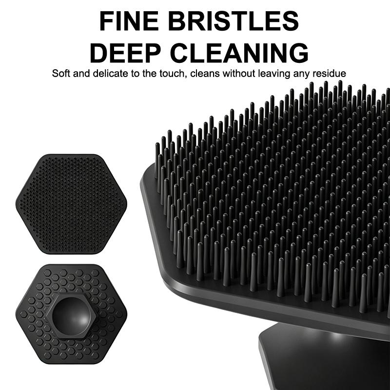Facial Cleaning Brush Scrubber Silicone Miniature Face Deep Clean Shave Massage Face Scrub Brush Face Cleaner