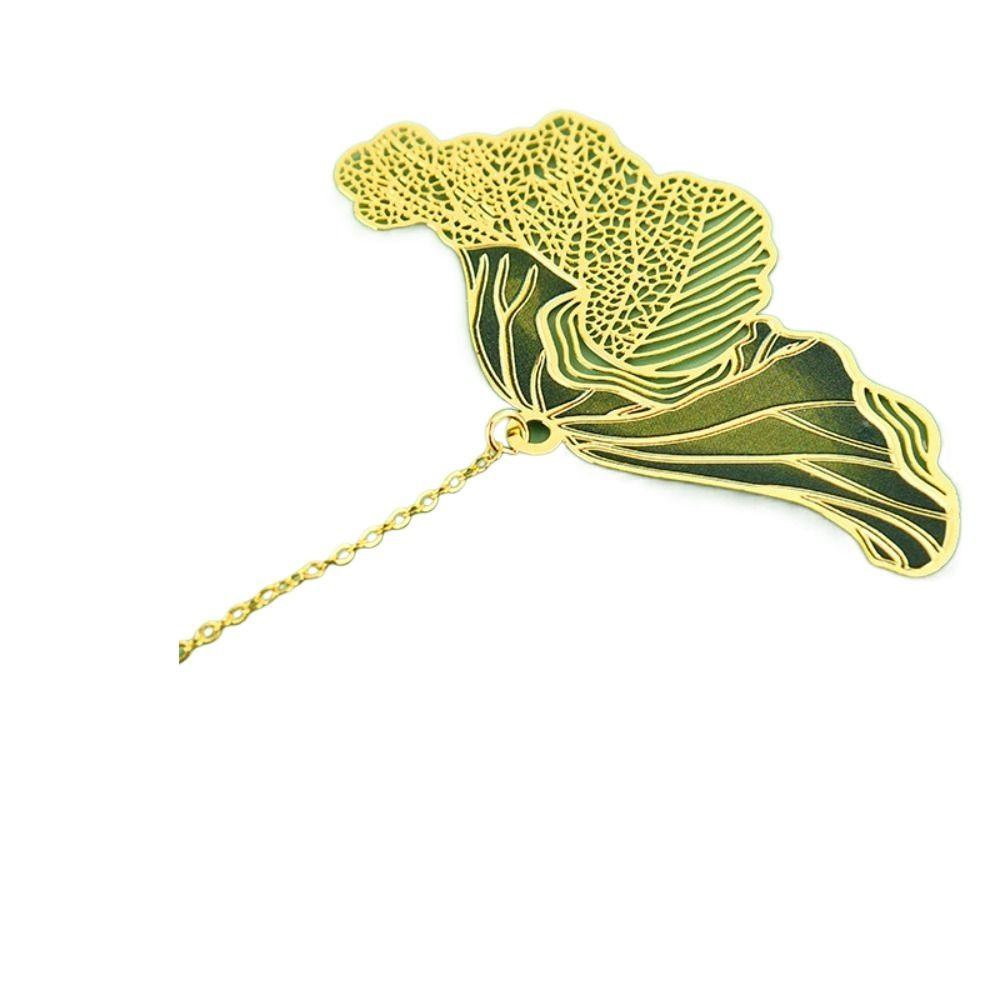 Roses Metal Bookmark Pendant Rose Bookmark New Year Gift Lotus Leaf Book Mark  Lovers