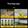 5cm/10cm Traffic Sign Ground Safety Stickers Reflective Tape Reflective Warning Tape Black and Yellow Diagonal Reflective Tape