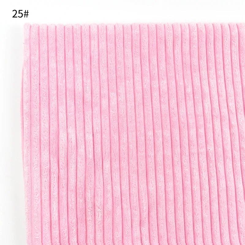 Meetee 50/100*150cm Striped Cotton Corduroy Fabric Decorative Cloth for Sofa Pillows Plush Toy DIY Clothing Sewing Home Textiles