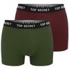 TOP SECRET Baumwoll-Boxershorts für Herren, 12er-Pack
