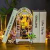 Hongda DIY Hut Garden House 3D Stereo Assembly Bookend Building Model, Adult Stress-Relief Toy, Gift ZQW