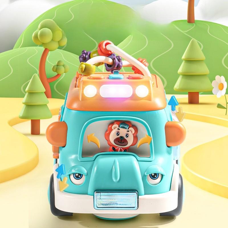 Pädagogisches Spielzeug Kinder Schulbus Elektrisches Bewegliches Spielzeug Für Kleinkinder Und Baby Lernen