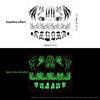 Mary Funny Halloween Horror Mouth Luminous Tattoo Sticker, Face Sticker, Three-dimensional Spider Scar Waterproof