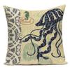 Fashion Nordic Style Marine Biology Conch Crab Octopus Cushion Cover Sea Whale Home Pillow Case Custom Pillows Covers