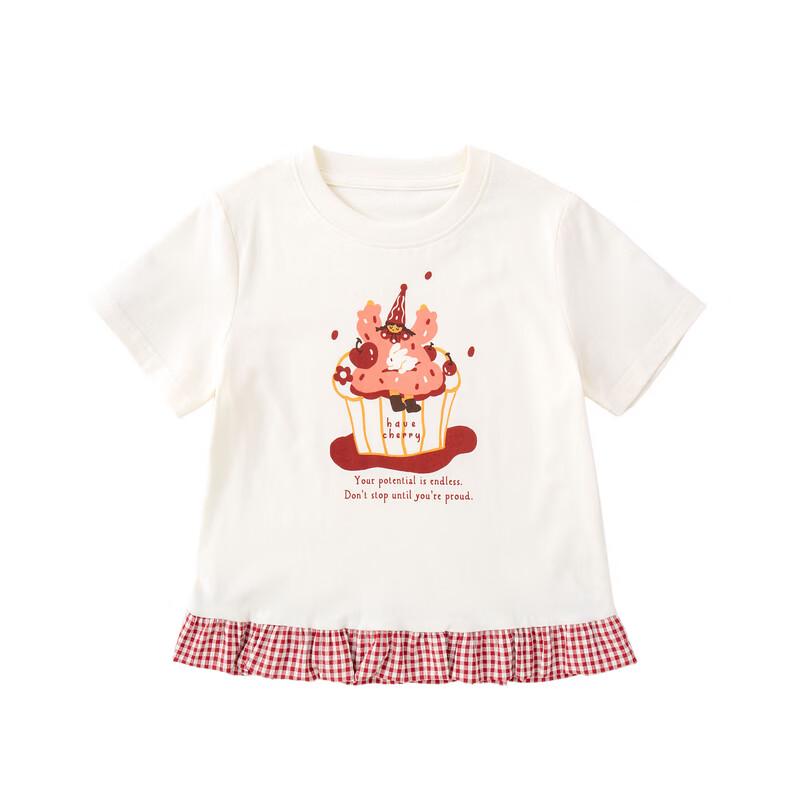 Baby Girl's Cartoon Cotton Short Sleeve T-Shirt