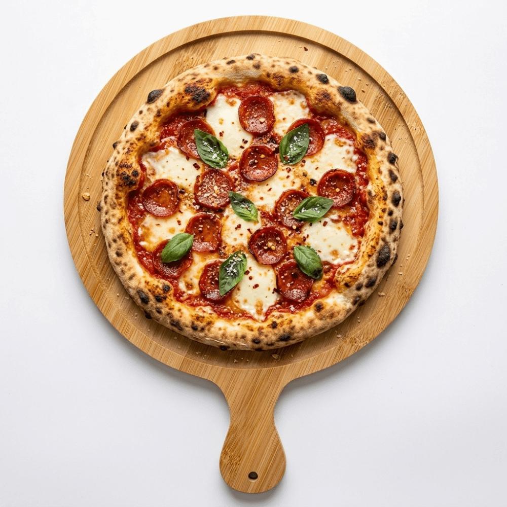 Burr‑free Pizza Board Bamboos Serving Board Light‑weight Food Holder Restaurant
