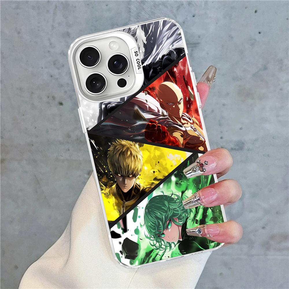One Punch Man Phone Case For IPhone 16 15 14 13 12 11 Pro Max X XR XSMAX 8 7 Plus Matte Shockproof Back Cover