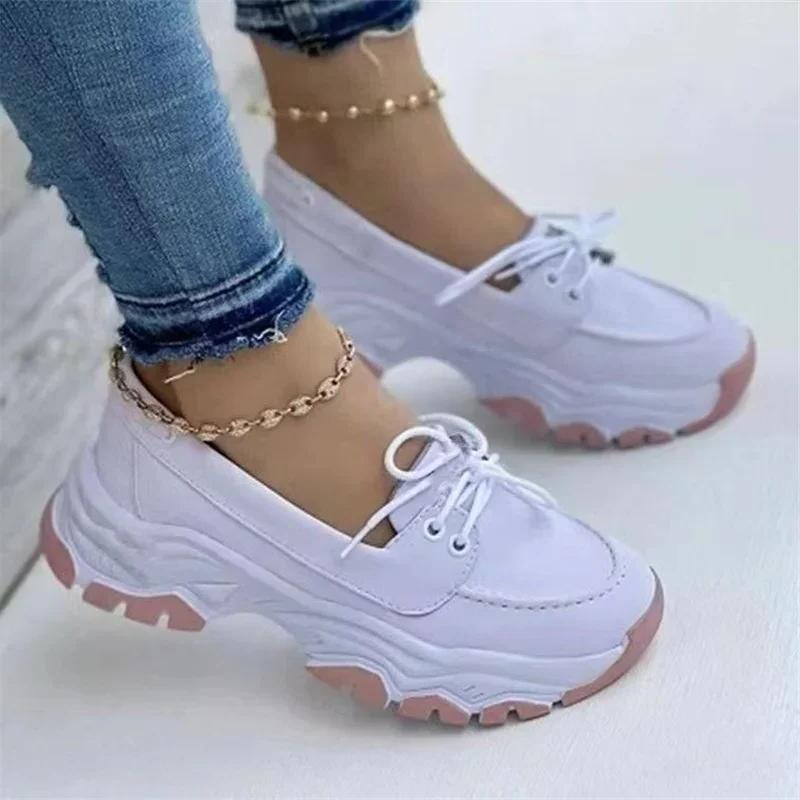 Fashion New 2025 Women Platform Casual Breathable Sneakers Designer Female Fashion Tennis Vulcanized Shoes Footwear Zapatillas De Mujer