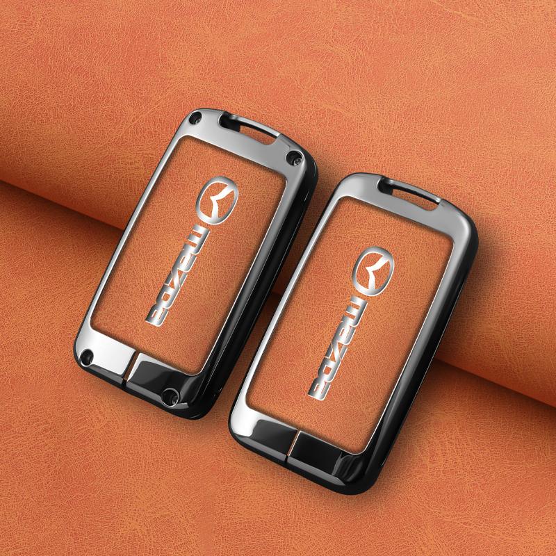 Zinc Alloy Car Remote Key Case Cover Shell Fob For Mazda 3 Alexa CX30 CX-4 CX5 CX-5 D CX8 CX-8 CX-30 CX9 CX-9 Keychain Accessories