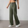 Women's High Waist Straight Leg Pants, Comfortable Casual Trousers for Everyday Wear