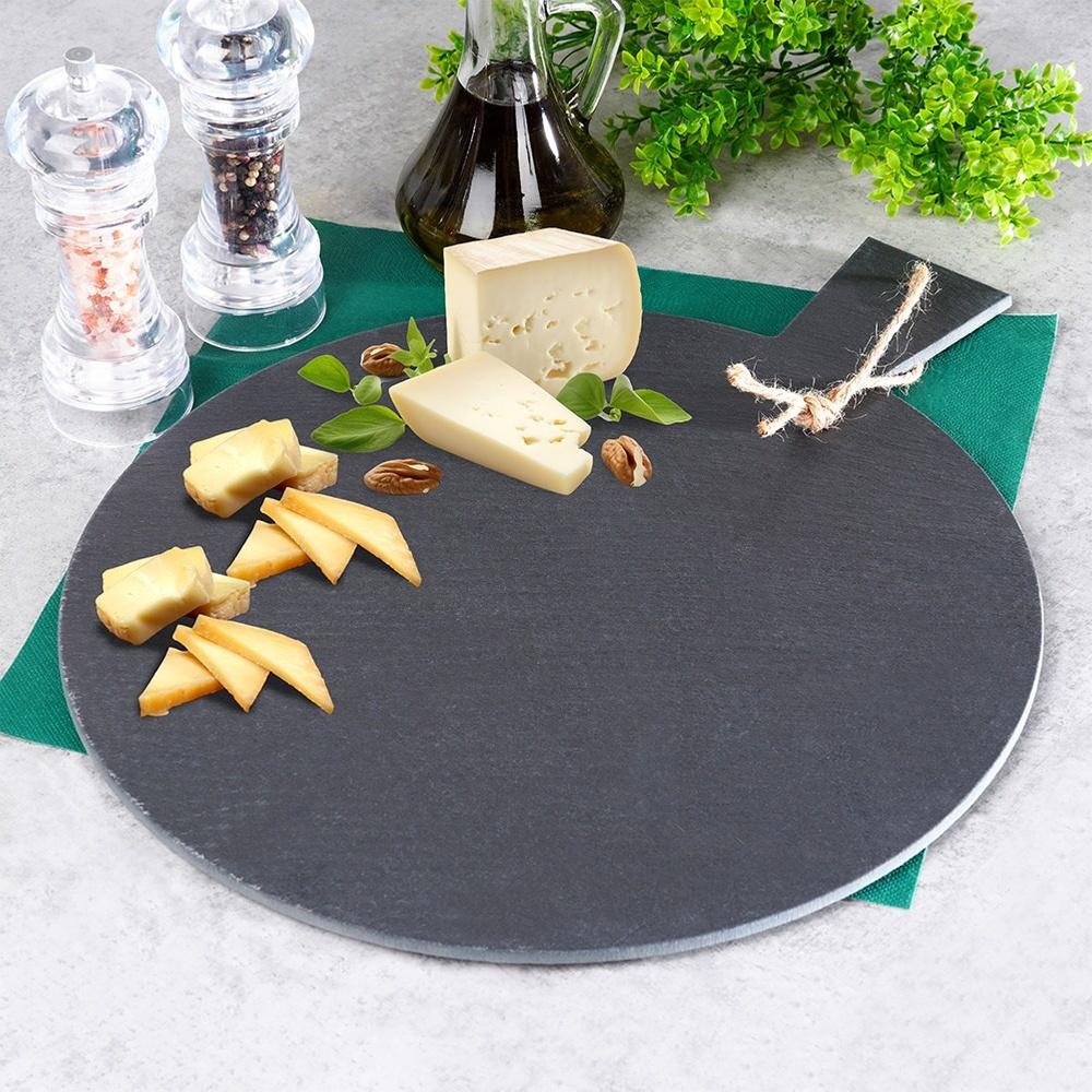 Stone Tray Board Plate Platter Slate Snacks Desserts Sushi Cheese Cold Meats