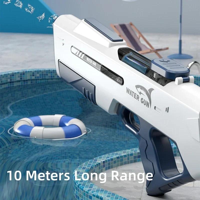 Non-Toxic Kids Electric Water Gun Toys Summer Outdoor Beach Pool Garden Fight Games High Pressure Automatic Bursts Watergun Children Gifts