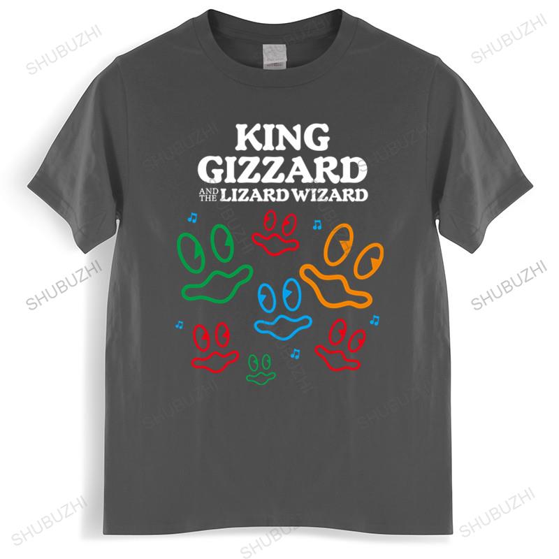 Funny Vintage Gift male cotton teeshirt bigger size men Oneck hot sale King Gizzard And The Lizard Wizard Fishies T Shirt