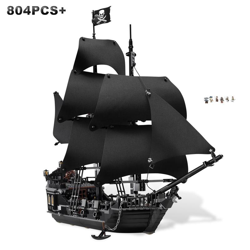

Пірати Чорна перлина Помста королеви Анни Корабель Човен Fit 4195 4184 Модель Building Block Moc Caribbean POTC Toys Різдвяний подарунок no original box