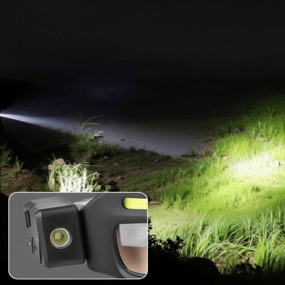Waterproof Full View Floodlight Goggles Lightweight LED Headlight Glasses  Waterproof