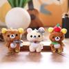Bear Toy Plush Keychain Keyring Toy Pp Cotton Stuffed Doll Bag Pendant Gift