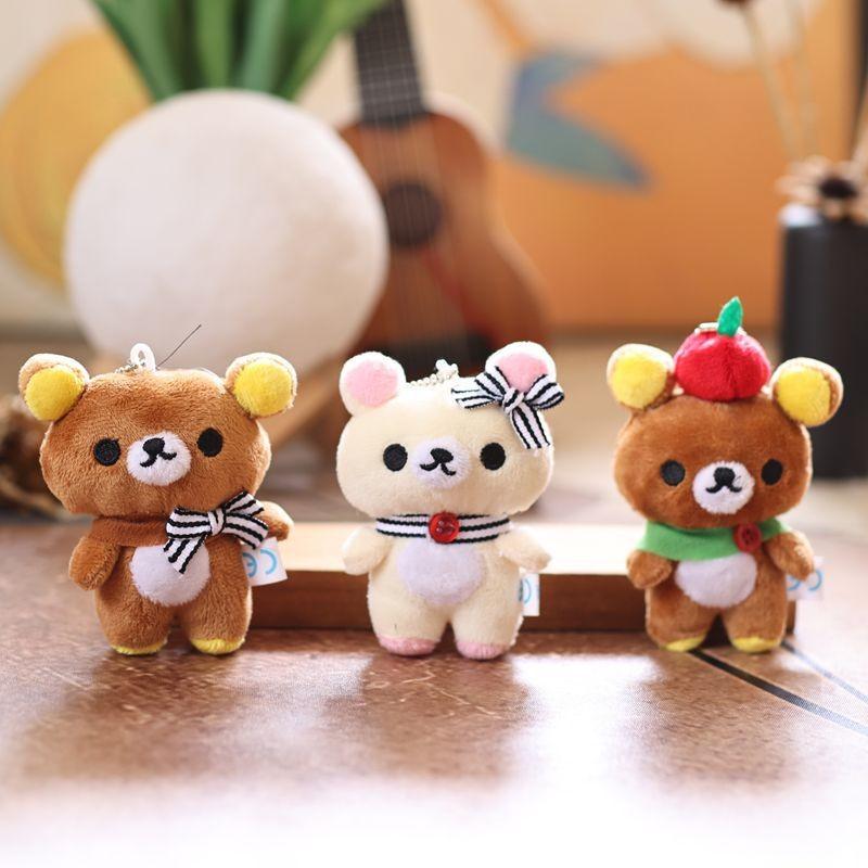 Bear Toy Plush Keychain Keyring Toy Pp Cotton Stuffed Doll Bag Pendant Gift