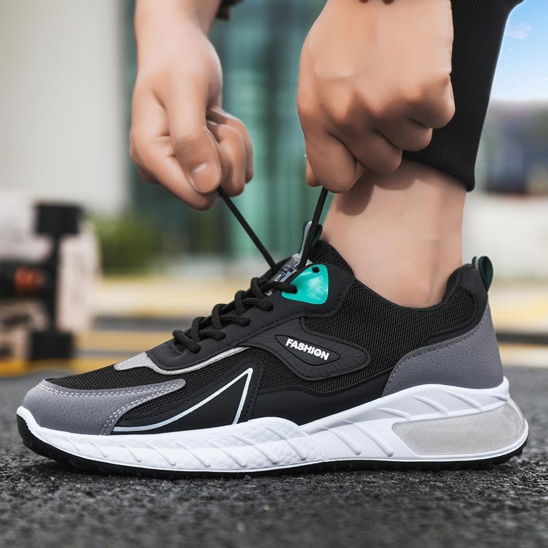 Men's Shoes New Trendy Shoes Fashion Low-top Casual Sports Shoes Men's Comfortable Soft-soled Running Shoes Men