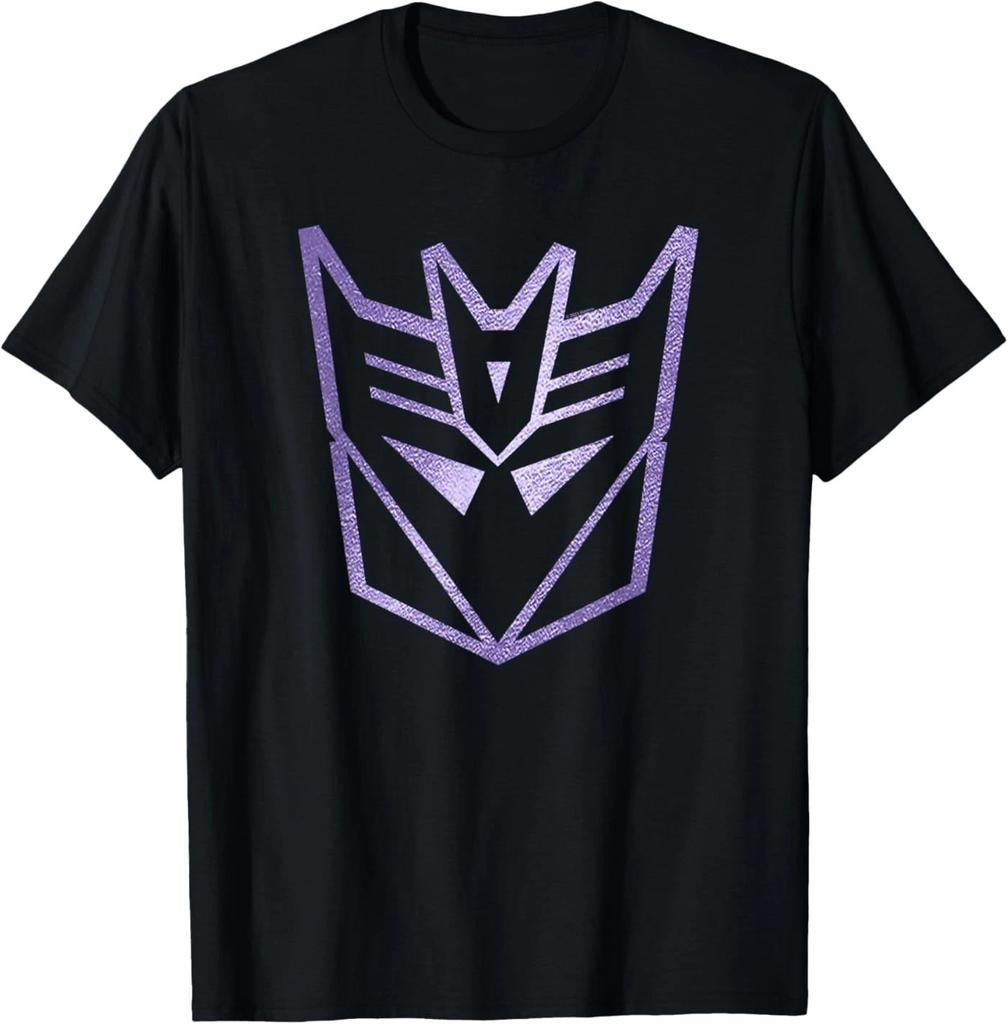 Transformers Decepticons Classic Metal Purple Logo T-Shirt