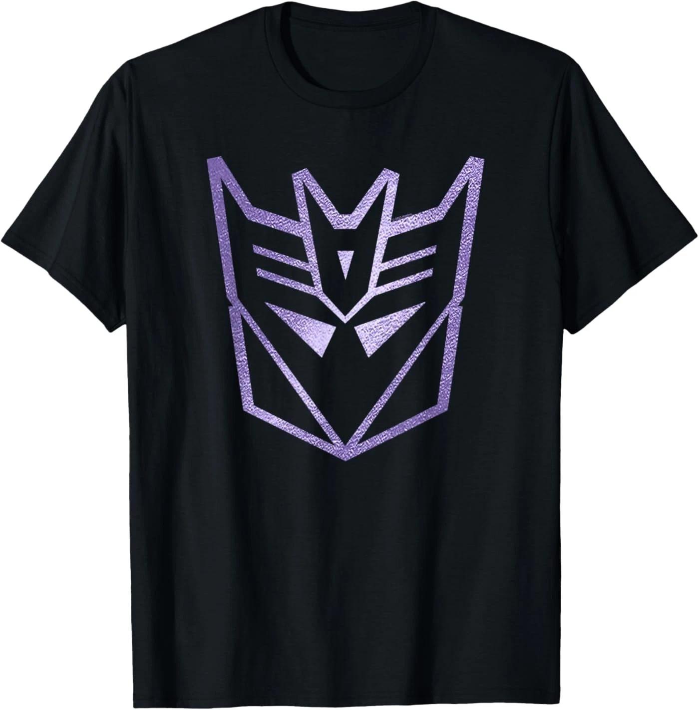 Transformers Decepticons Classic Metal Purple Logo Unisex T-Shirt 3XL