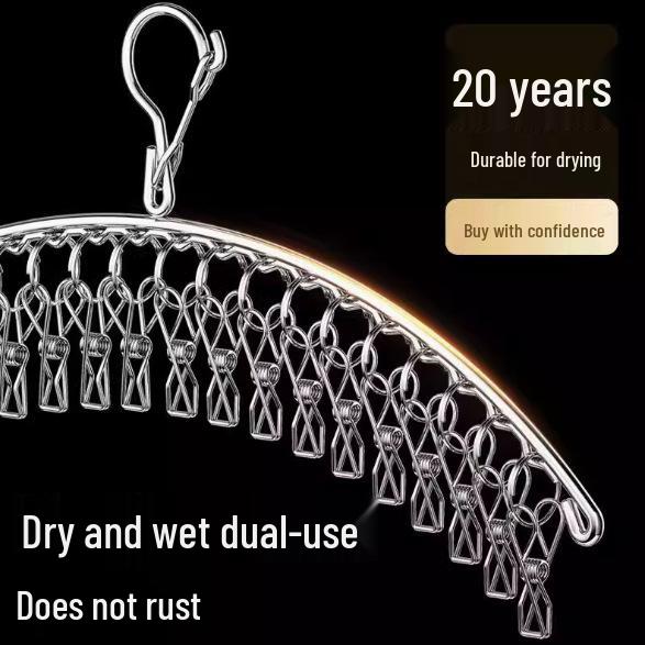 Edelstahl Mehrfach-Klammer Wäscheständer für Socken und Unterwäsche