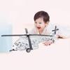 Spielzeug-Hubschrauber mit Rückziehmechanismus, Licht und Sound für Kinder(Weiß)