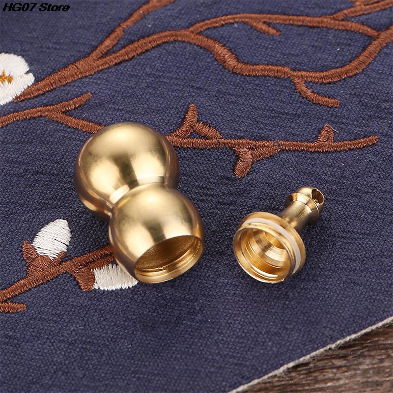 1 Peça Cabaza Chinesa Tradicional Feng Shui Latão Mental Para Saúde Melhorar Budista Boa Sorte Ornamento de Casa Decoração Pingente Chaveiro