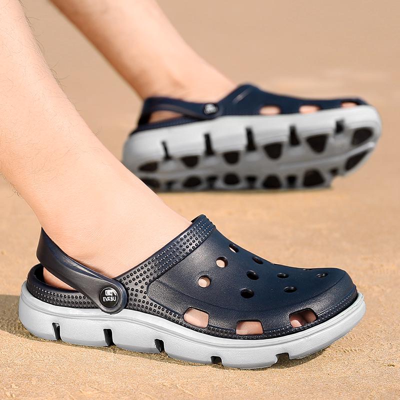 Nová móda Ultralehké pánské boty s dírkou Sandály Plážová obuv