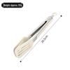 Silicone & Stainless Steel Heat-Resistant Food Tongs with Stand, 9" & 12" for BBQ, Steak, and Bread.