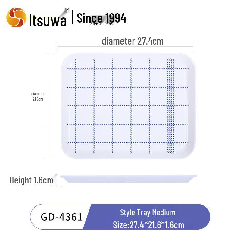 Modern Rectangular Melamine Serving Tray